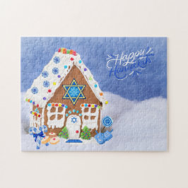 Puzzle Estrella Hanukkah moderna de la casa David Gingerb