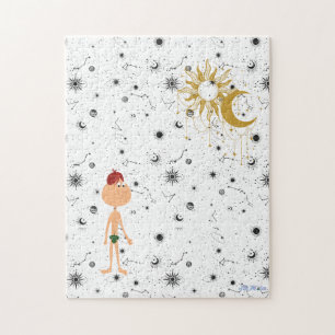 Puzzle estrellas de luna de sol