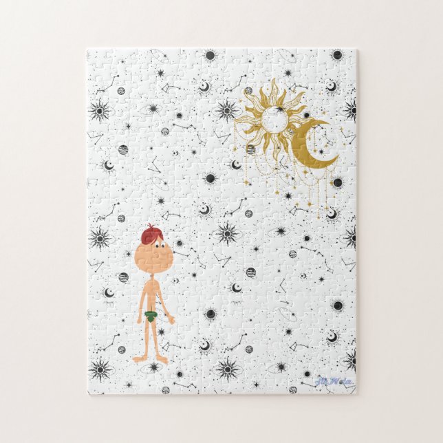 Puzzle estrellas de luna de sol (Vertical)