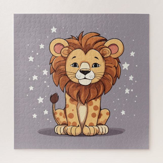 Puzzle Estrellas de personalizado de leones (Vertical)