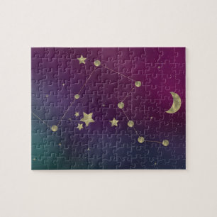 Puzzle Estrellas Luna Nebulosa Constelación Galaxia