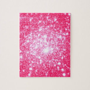 Puzzle Estrellas Rosa Brillante