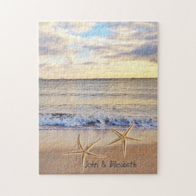 Puzzle Estrellas Tropical Beach Sunset Sea (Vertical)