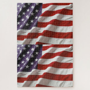 Puzzle Estrellas y bandas de bandera de Estados Unidos