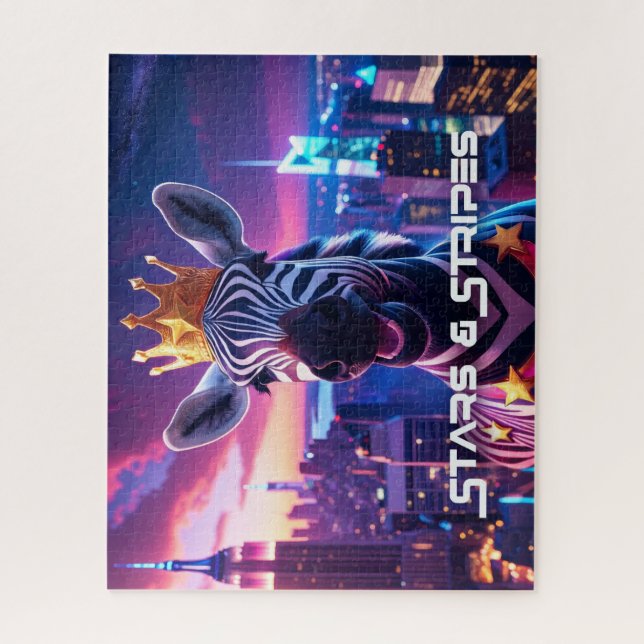 Puzzle Estrellas Y Rayas Zebra Zanzíbar (Vertical)