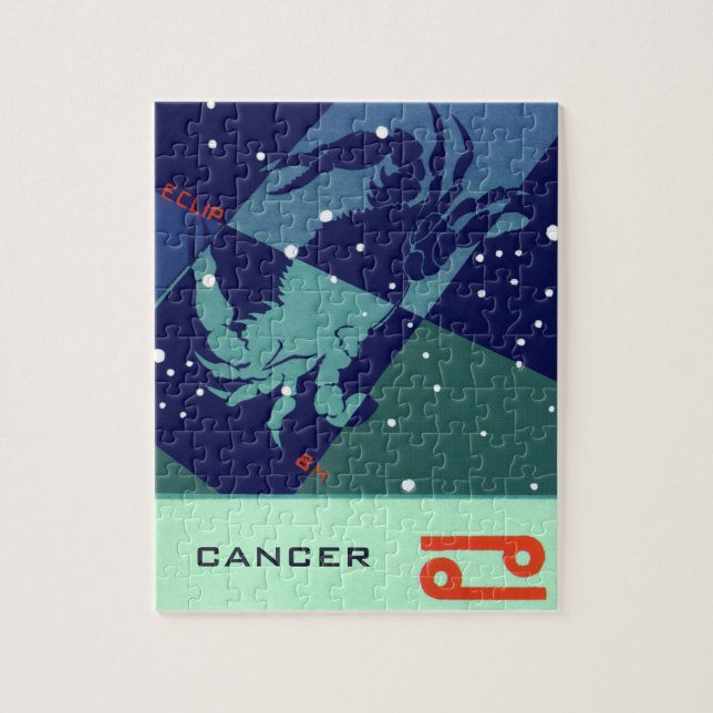 Puzzle Estreñimiento de cangrejo de Cáncer de Astrología  (Vertical)