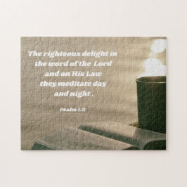 Puzzle Estudio de la Biblia matutina Salmo 1 Verso de la 