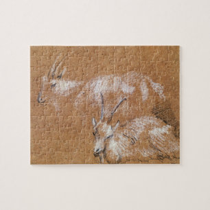 Puzzle Estudio de las cabras (dibujo)