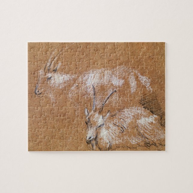 Puzzle Estudio de las cabras (dibujo) (Horizontal)