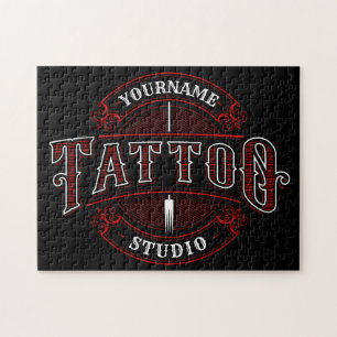 Puzzle Estudio de Tatuajes de Estilo Tradicional ADD NOMB