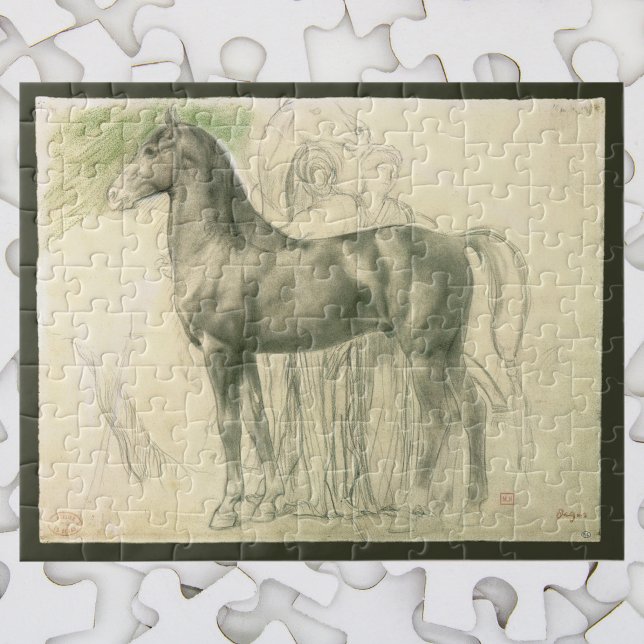 Puzzle Estudio de un caballo por Edgar Degas, Bella Artes (Subido por el creador)
