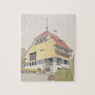 Puzzle Estudio para la casa de Olbrich, Darmstad, de