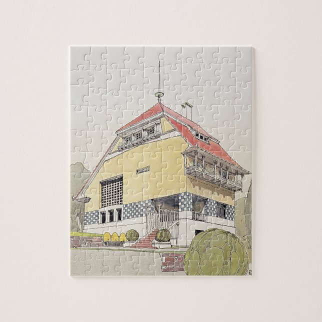 Puzzle Estudio para la casa de Olbrich, Darmstad, de (Vertical)