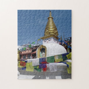 Puzzle Estupa budista Katmandú Nepal Viaje espiritual