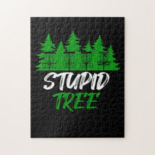 Puzzle Estúpido Tree Disc Golf Funny Frisbee Golf