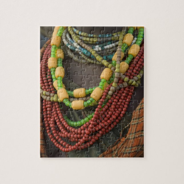 Puzzle Etiopía: Cuenca del río Omo inferior, delta Omo, (Vertical)