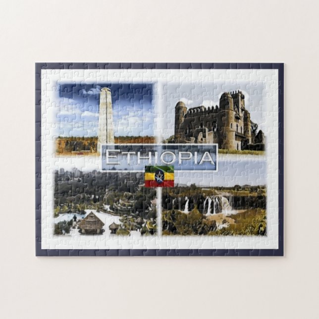 Puzzle Etiopía - Mosaico - (Horizontal)
