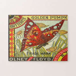 Puzzle Etiqueta de caja de fruta de cosecha de vintage 3