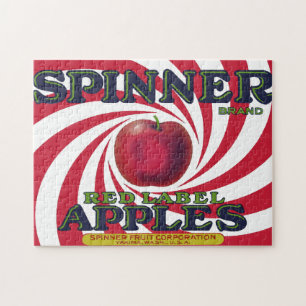 Puzzle Etiqueta de canal de fruta de cosecha 12 rompecabe