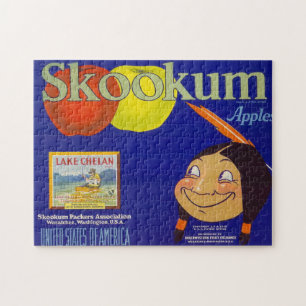 Puzzle Etiqueta de canal de fruta de cosecha de vintage 7