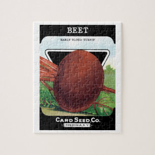 Puzzle Etiqueta de paquete de semillas de cosecha de vint