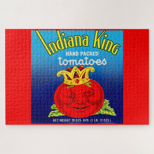 Puzzle Etiqueta de tomates Indiana King (Horizontal)