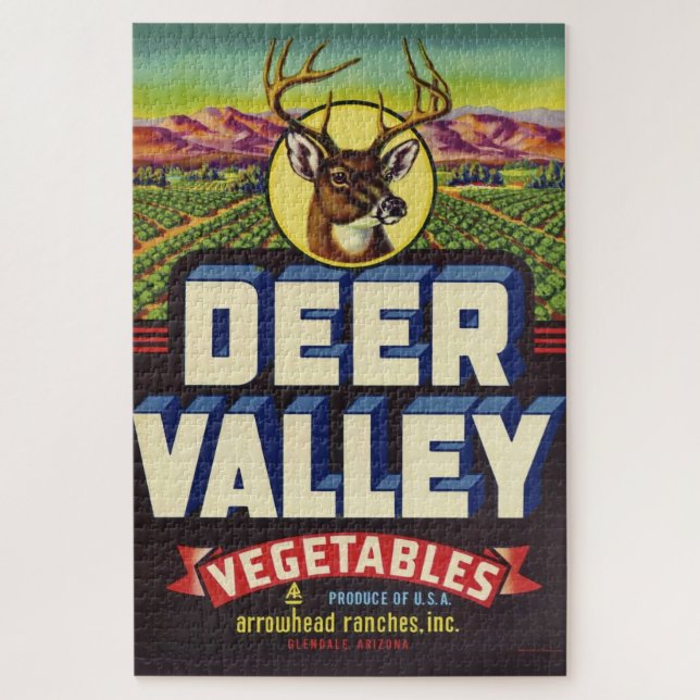 Puzzle Etiqueta de Valle de Deer (Vertical)