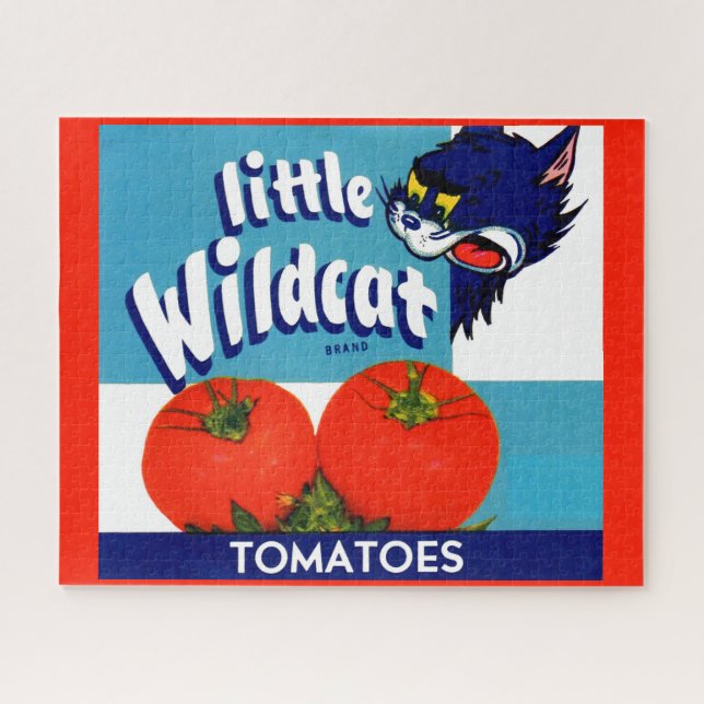 Puzzle Etiqueta del cajón de tomates Wildcat (Horizontal)
