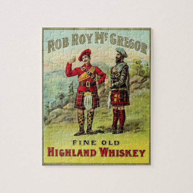Puzzle Etiqueta Whiskey de Escocia de HIghland (Vertical)