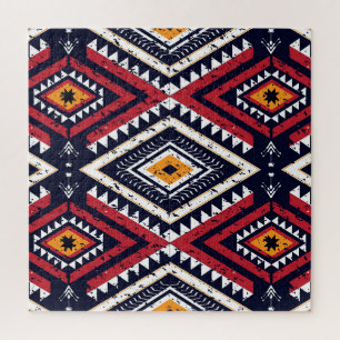 Puzzle Étnica geométrica oriental: tradicional sin foco