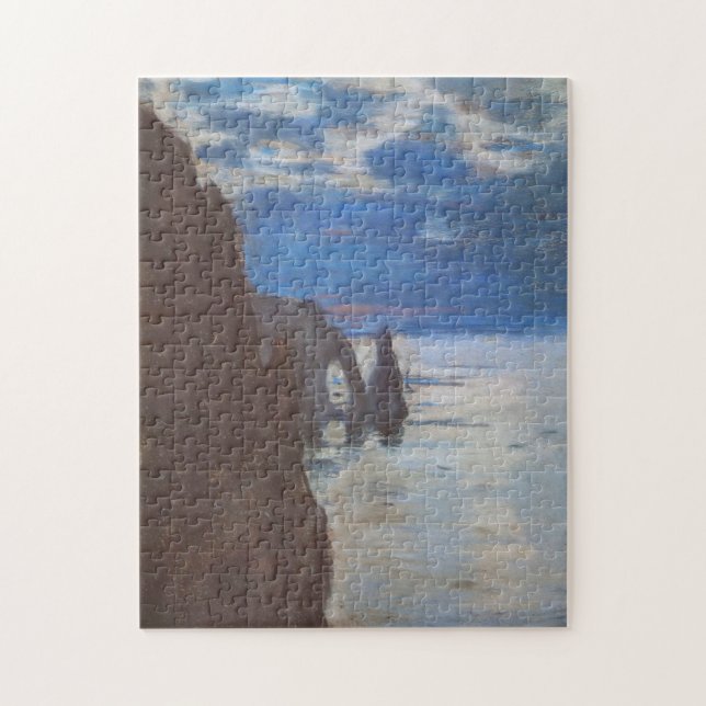 Puzzle Etretat Needle Rock & Porte d'Aval Monet Bella Art (Vertical)