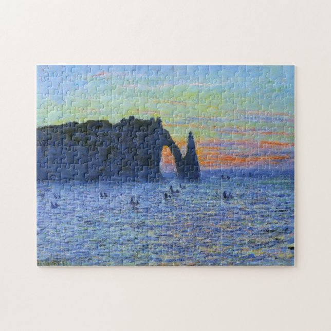 Puzzle Etretat Needle y Porte d'Aval Monet Bella Artes (Horizontal)