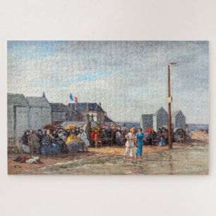 Puzzle Eugene Boudin - Hora del baño en Trouville