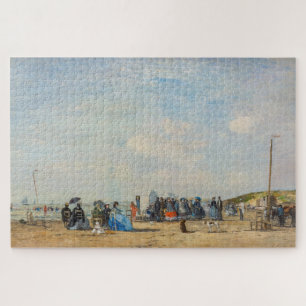 Puzzle Eugene Boudin - Reunión en la playa
