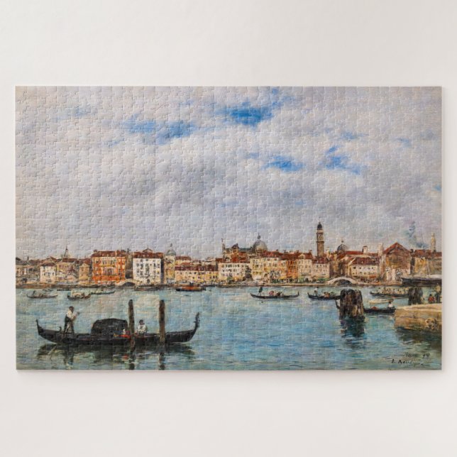Puzzle Eugene Boudin - Venecia, Riva degli Schiavoni (Horizontal)