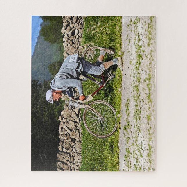 Puzzle Eugene Christophe Tour de Francia 1922 Aubisque  (Vertical)