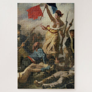 Puzzle Eugene Delacroix Liberty Liderando al pueblo