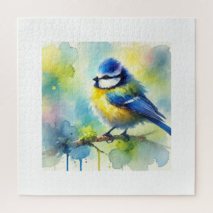 Puzzle Eurasian Blue Tit 060924AREF132 - Watercolor