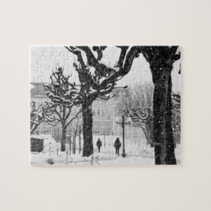 Puzzle Europa, Austria, Salzburgo. Invierno,