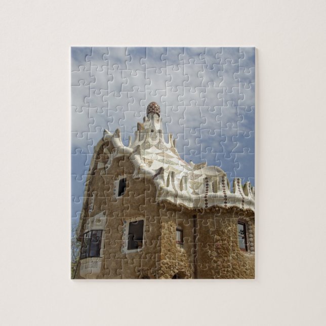 Puzzle Europa, España, Cataluña, Barcelona. Parque Güell, (Vertical)