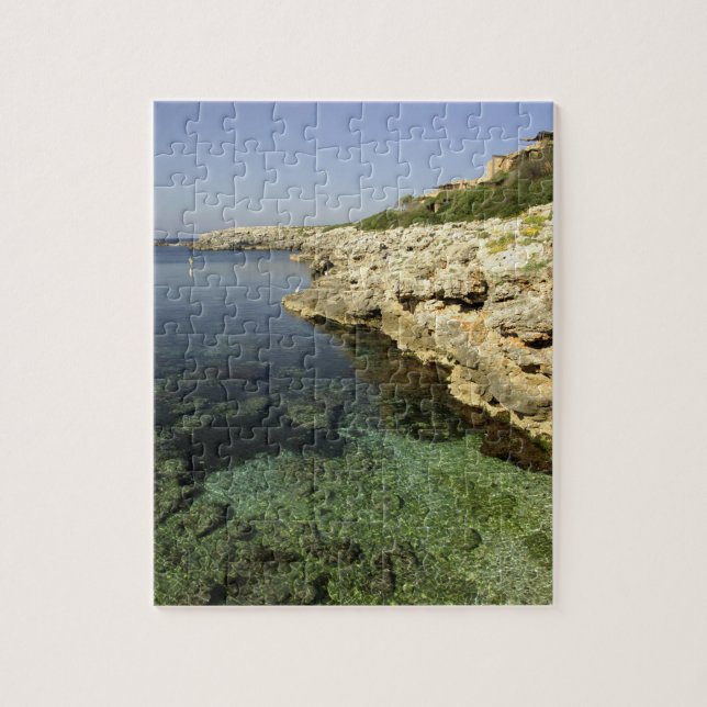 Puzzle Europa, España, Menorca, Binibeca. (Vertical)