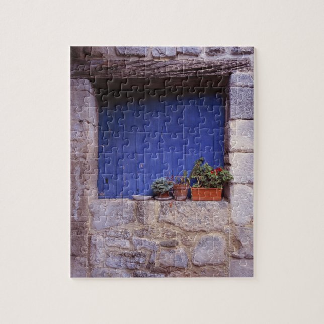 Puzzle Europa, Francia, Cereste. Una puerta azul añade co (Vertical)