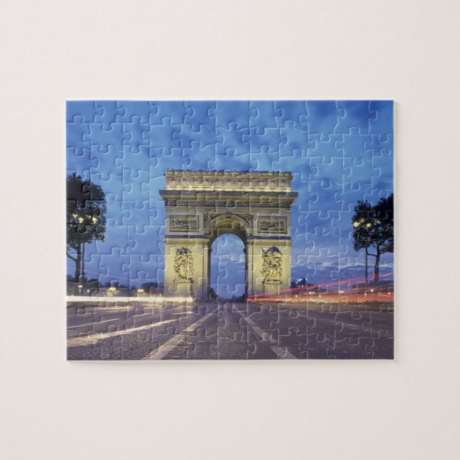 Puzzle Europa, Francia, París. Arco de Triunfo visto (Horizontal)