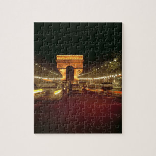 Puzzle Europa, Francia, París. Tráfico vespertino apresur
