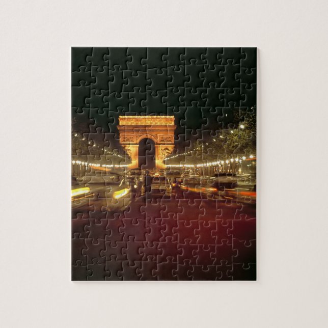 Puzzle Europa, Francia, París. Tráfico vespertino apresur (Vertical)