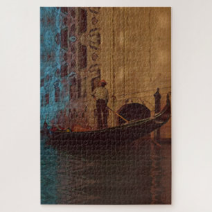 Puzzle Europa - GONDOLA - Italia - Venecia - gondolier -