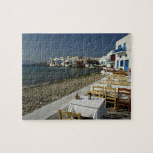Puzzle Europa, Grecia, Mykonos. Vistas del litoral