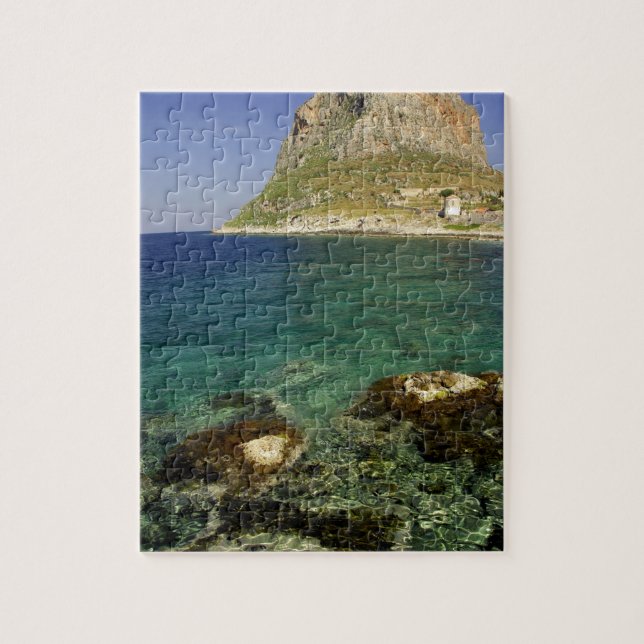 Puzzle Europa, Grecia, Peloponeso, Monemvasia.Es (Vertical)