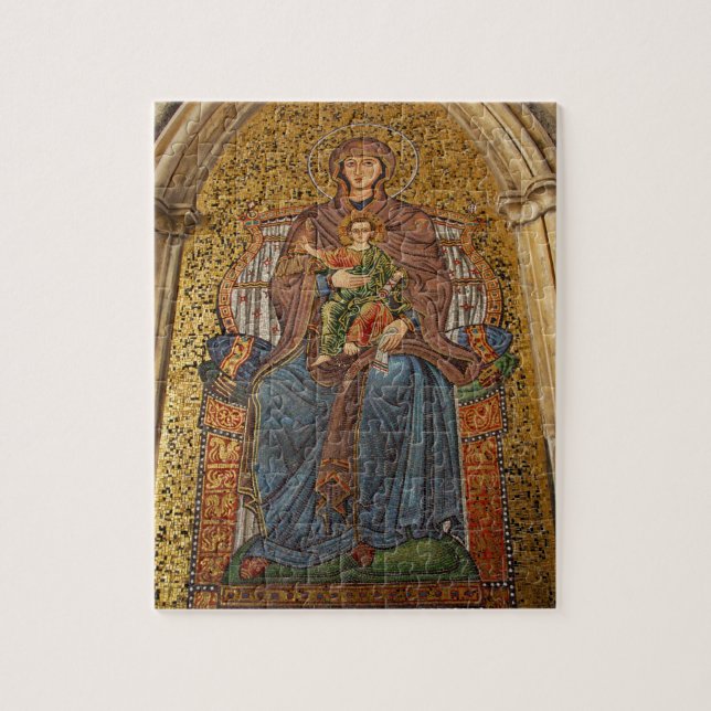 Puzzle Europa, Italia, Sicilia, Taormina. Madonna y niño (Vertical)