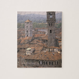 Puzzle Europa, Italia, Toscana, Lucca, Panorama de la ciu